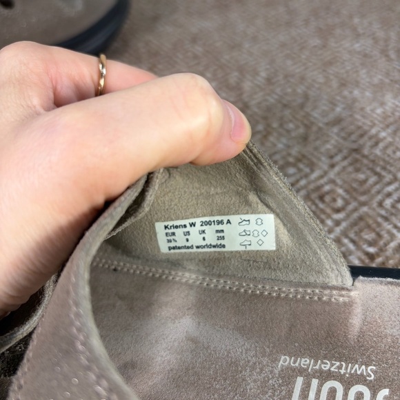 Kybun Kriens Sand Sparkle Suede Leather Sandals Women's Size US 8.5 EU 39.5 - Picture 6 of 8